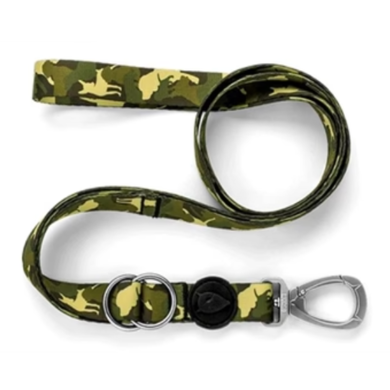 Morso Hundeleine Verstellbar Recyceltes Vollmetall Braun